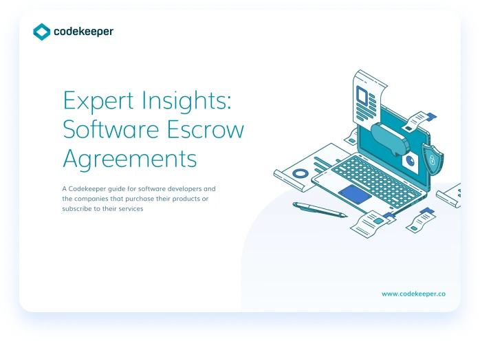 Illustration depicting expert insights on software escrow agreements