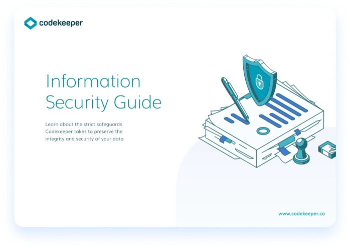 Illustration depicting an information security guide