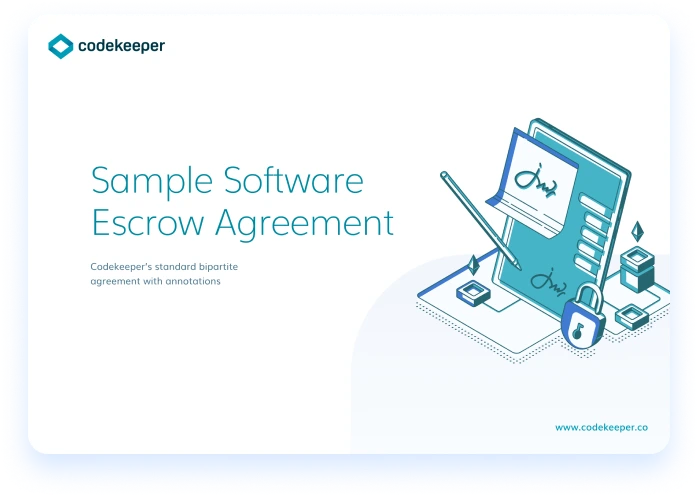 Illustration depicting a sample software escrow agreement