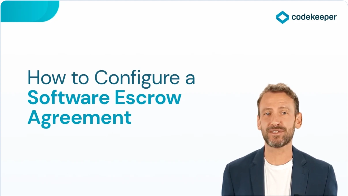 How to Configure a Software Escrow Agreement Illustration